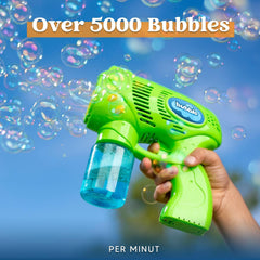 Glam 2 Kids Bubble Gun with 2 Bottles Refill Solution