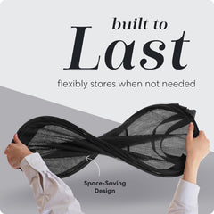 Collapsible Mesh Pop up Hamper with Wide Opening and Side Pocket – Breathable, Sturdy, Foldable, and Space-Saving Design for Clothes and Storage. (Black | 2-Pack)
