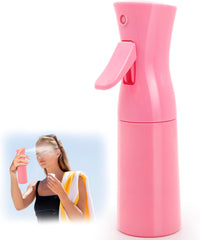 Continuous Spray Bottle for Hair, 6.8Oz Spray Water Bottle Fine Mist Refillable, Empty Spray Bottle for Hairstyling, Skin Care, Plant Care, Pet Grooming, Cleaning (Pink)