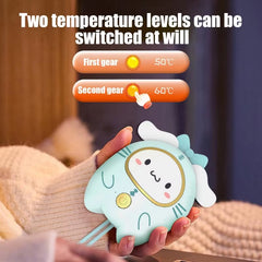 Cute Pocket Hand Warmer USB Rechargeable Portable Winter Keep Warm Gadget Pocket Mini Electric Heater for Girls Camping Office
