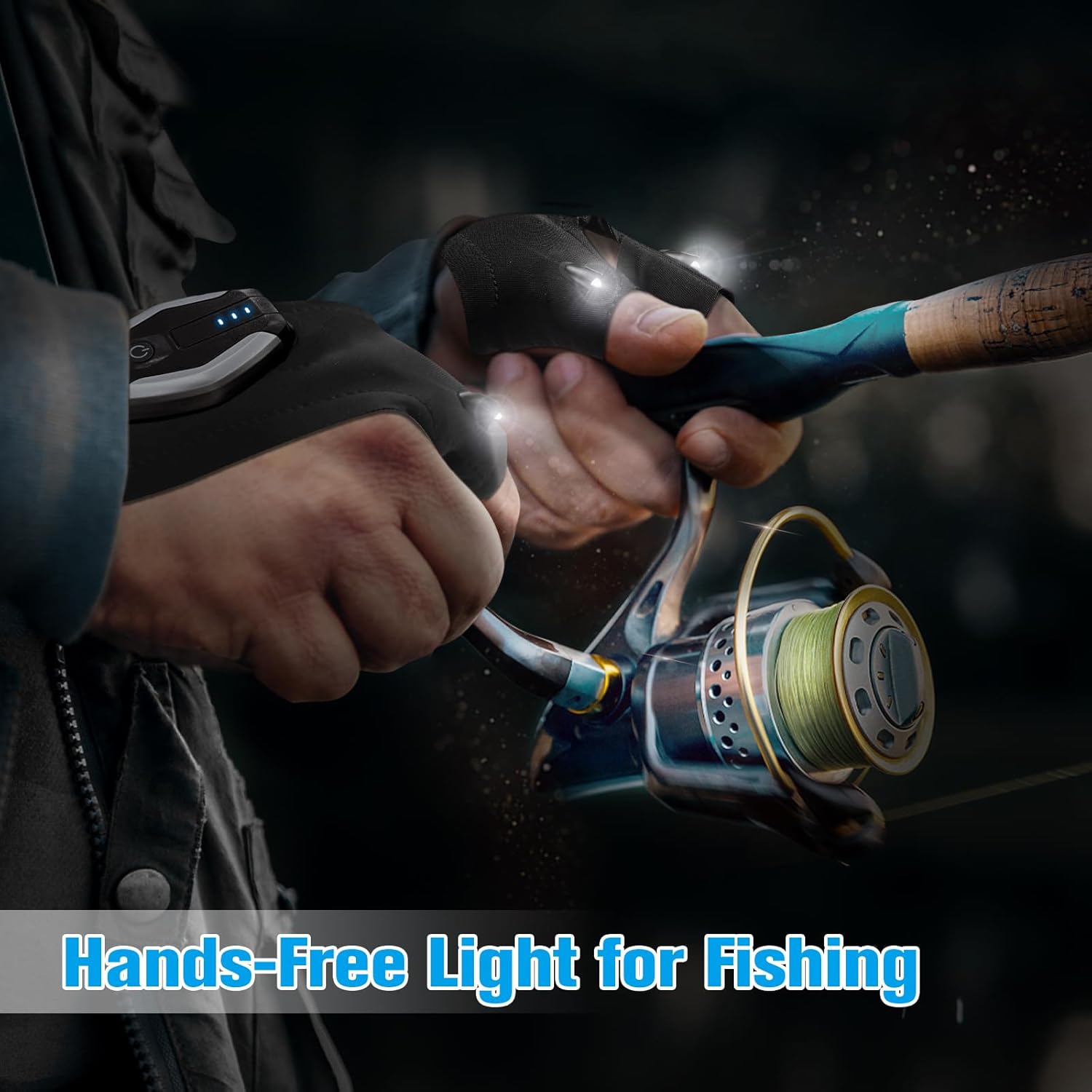 Glam LED Flashlight Gloves, Camping Essentials
