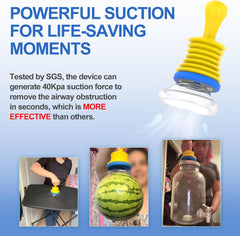 Glam 2-Pack Choking Rescue Kit Device for Kids and Adults with Wall-Mounted Hooks