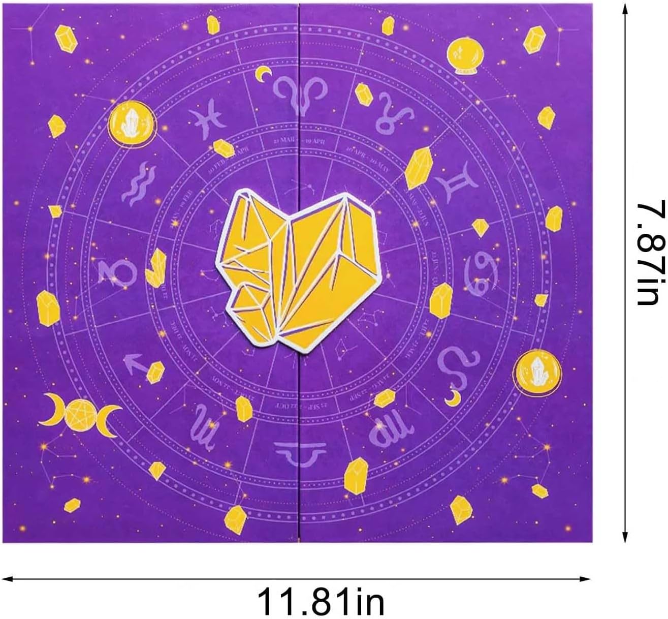 Glam Crystal Advent Calendar 2025 Halloween & Christmas Countdown Gift Box