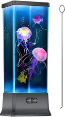 Glam Electric Jellyfish Tank Table Lamp with Color Changing Light Gift for Kids Men Women Home Deco for Room Mood Light for Relax