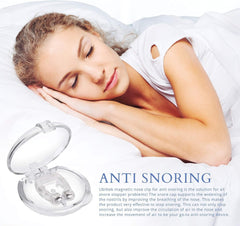 Anti Snoring Devices with Adjustable Magnet: Silicone Magnetic Nose Clip - Comfortable Snore Stopper to Relieve Snore - Effective Stop Snoring for Men and Women (6PCS)