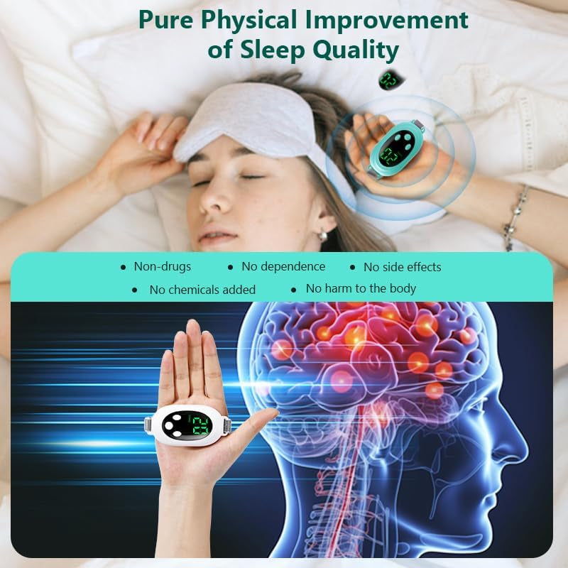 Glam Anxiety Relief Device - Portable Microcurrent Therapy for Insomnia & Stress Relief