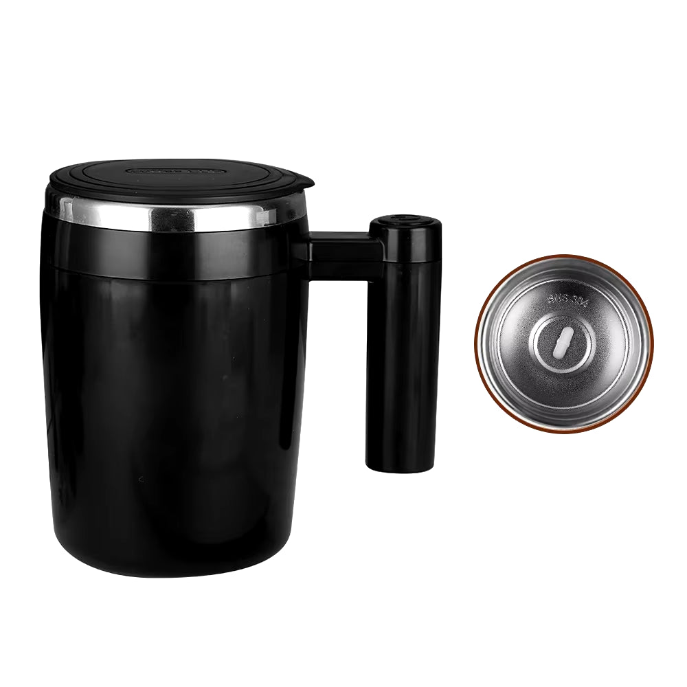 Automatic Stirring Cup Magnetic Cup 304 Stainless Steel Intelligent Coffee Milk Stirrer Court Office Stirring Cup Insulation Cup