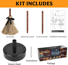 Glam 43.5 Inches Tall Animated Floating Witch's Broom