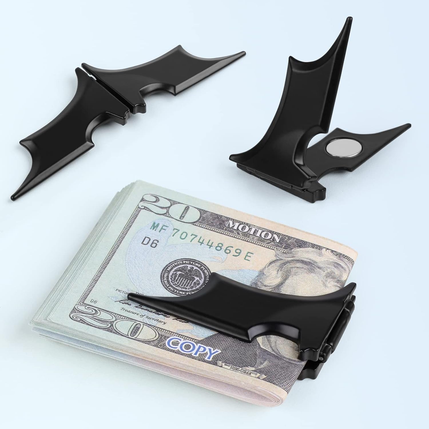 Glam 2 Pack Batman Minimalist Carbon Fiber Money Clip