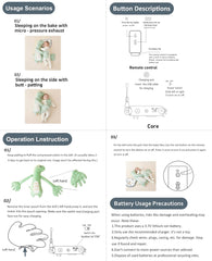 Baby Soothing Toy with Automatic Patting Palm, Baby Patter Doll with Soothing Palm Pad Interactive, 3 Levels Adjustable Simulation of Automatic Palms Slapping for Bed, Sofa