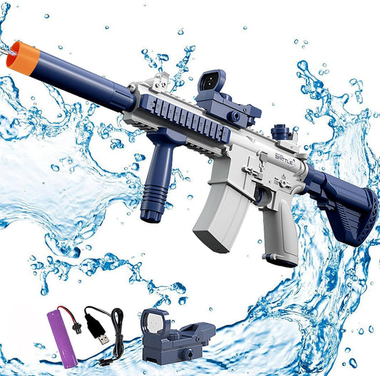 Electric Water Gun, Water Guns for Adults Kids, up to 25 FT Long Range, Water Gun That Can Hold Water Bottles, Toys for Pool, Beach, Outdoor Activities