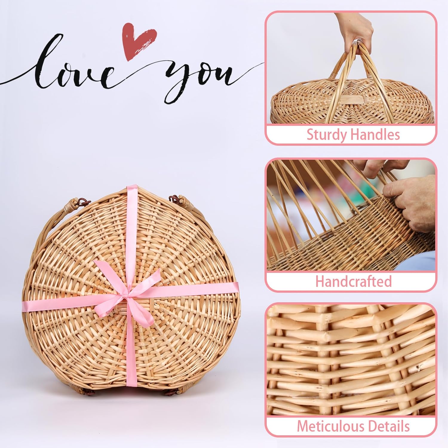 Glam Heart Picnic Basket