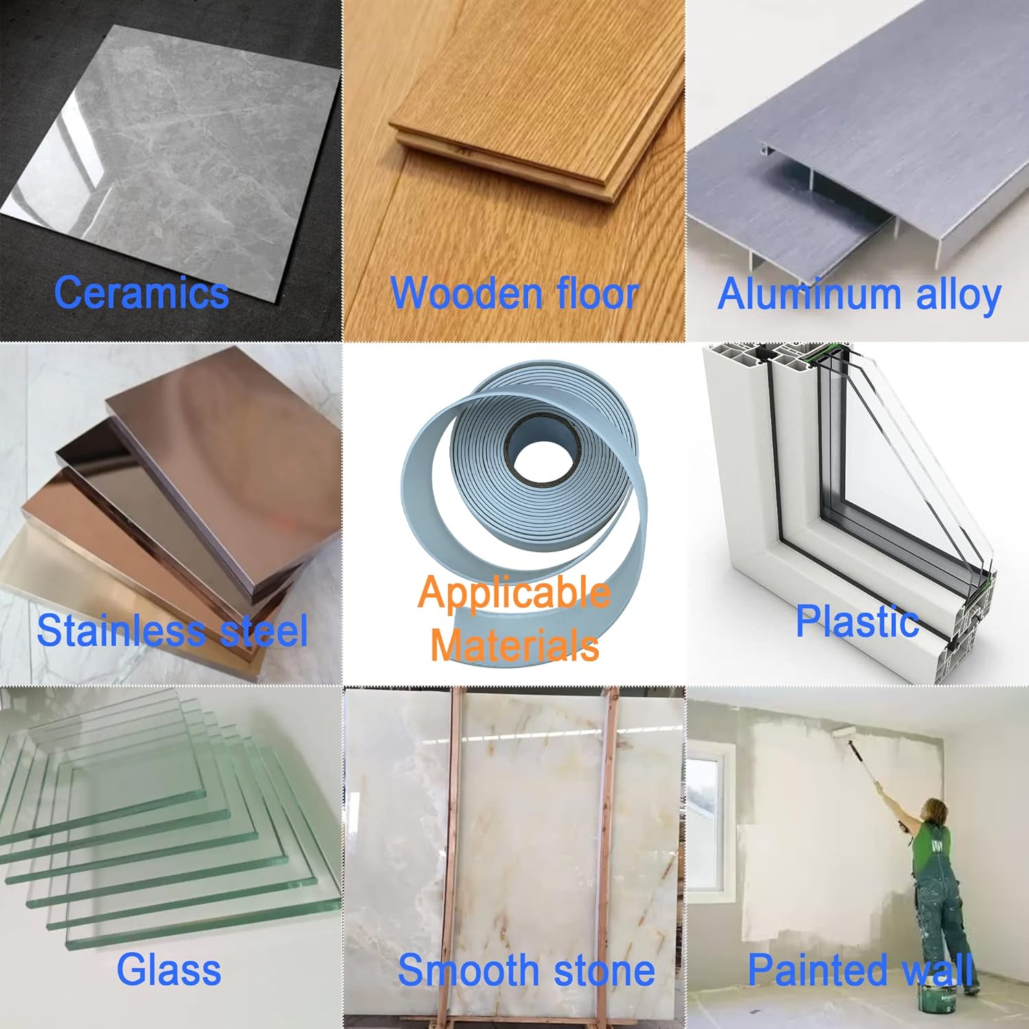 Glam Caulking Sealing Tape for Bathroom, Toilet, Kitchen Countertop, Bathroom, Toilet