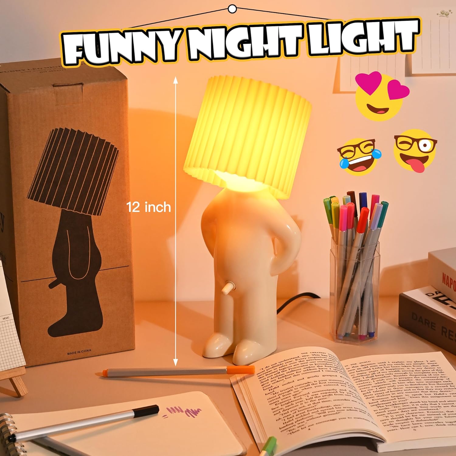 Glam Naughty Lamp, Bedside Night Light, Birthday Christmas Gifts for Men Women Boyfriend Girlfriend Husband Wife, Mens Gifts, Valentines Day Gifts for Him Her, Funny Gag Gifts