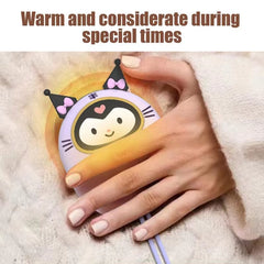 Cute Pocket Hand Warmer USB Rechargeable Portable Winter Keep Warm Gadget Pocket Mini Electric Heater for Girls Camping Office