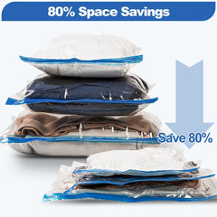 Travel Vacuum Storage Bags with Electric Pump (USB Pump + 8 Combo Bags)