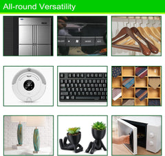 Cabinet Bumpers Soft Self-Adhesive Clear Rubber Bumper- Cabinet Door Pumpers Dots Clear Cabinet Stoppers Furniture Noise Reducing Silicone Rubber Bumper Extremely Durable(96Pcs)