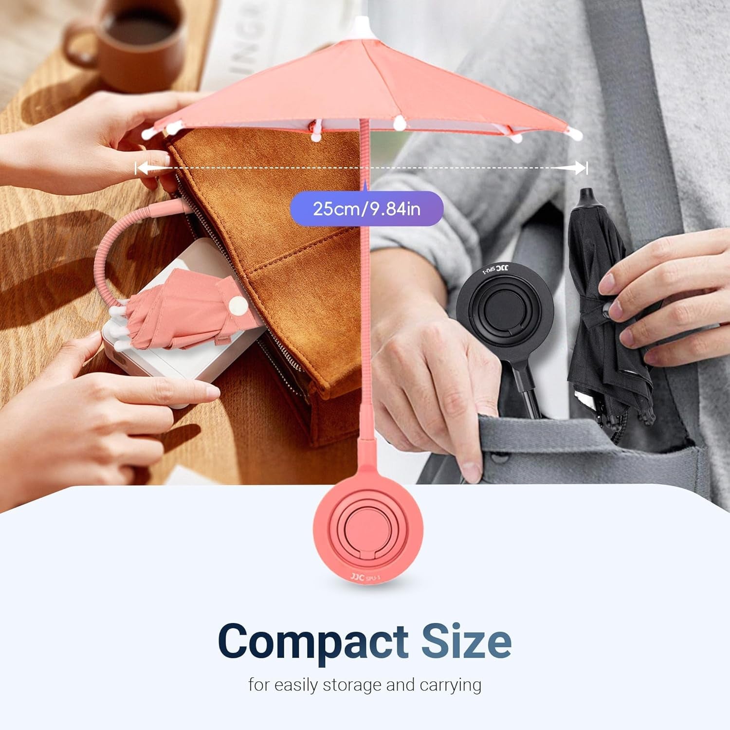 Phone Umbrella for Sun, Magnetic Cellphone Sunshade Shield Umbrella, Universal Phone Umbrella Sun Blocker Cover Visor for Beach Pool Outdoor Tiktok Youtube Video Photo Watching Shooting Anti-Glare