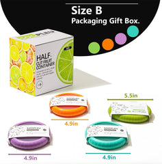 Onion Storage and Avocado Saver Set - Ideal for Red Onion, Guacamole, Tomato - Doubles as Garlic Keeper - 4-Piece Kit