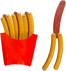 Glam 2 Pcs Hotdog Butterfly Fidget Knife Toy