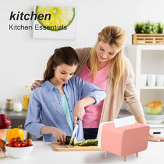 Glam Retro TV Tissue Box Holder with Phone Stand