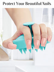 Shampoo Scalp Brush Massager – Soft Silicone Bristles for Hair Growth & Dandruff Removal (Green)