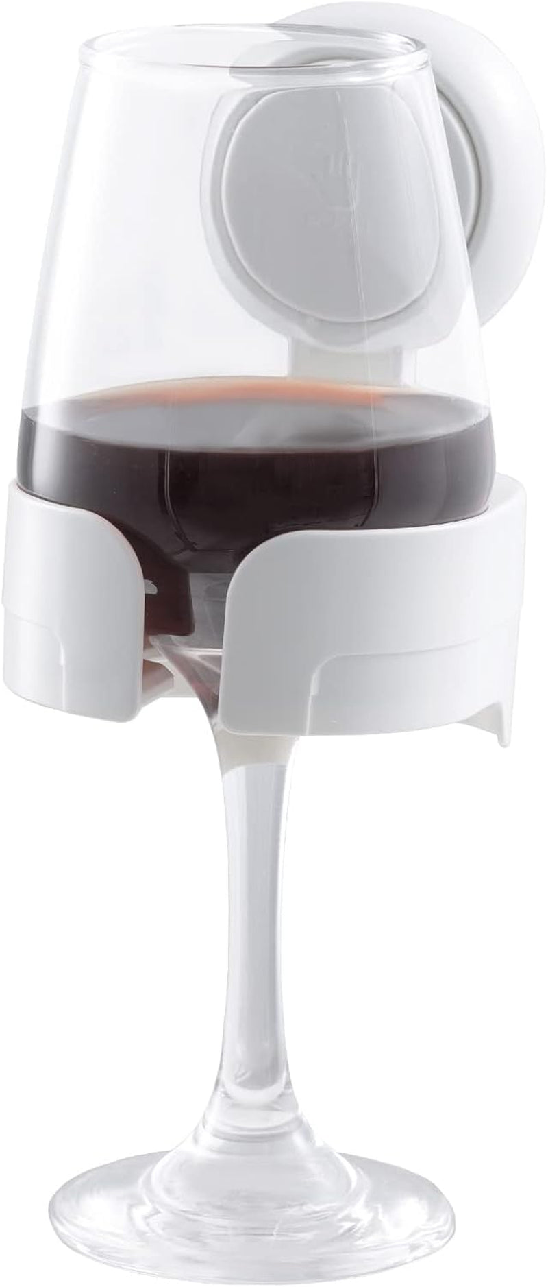 Glam Waterproof Wine Holder for Shower, Suction Cup Shower Drink Holder for Beer, Wine