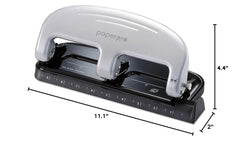 Office EZ Squeeze 3-Hole Punch, 20 Sheet Capacity, Reduced Effort, No Jam Technology , Silver