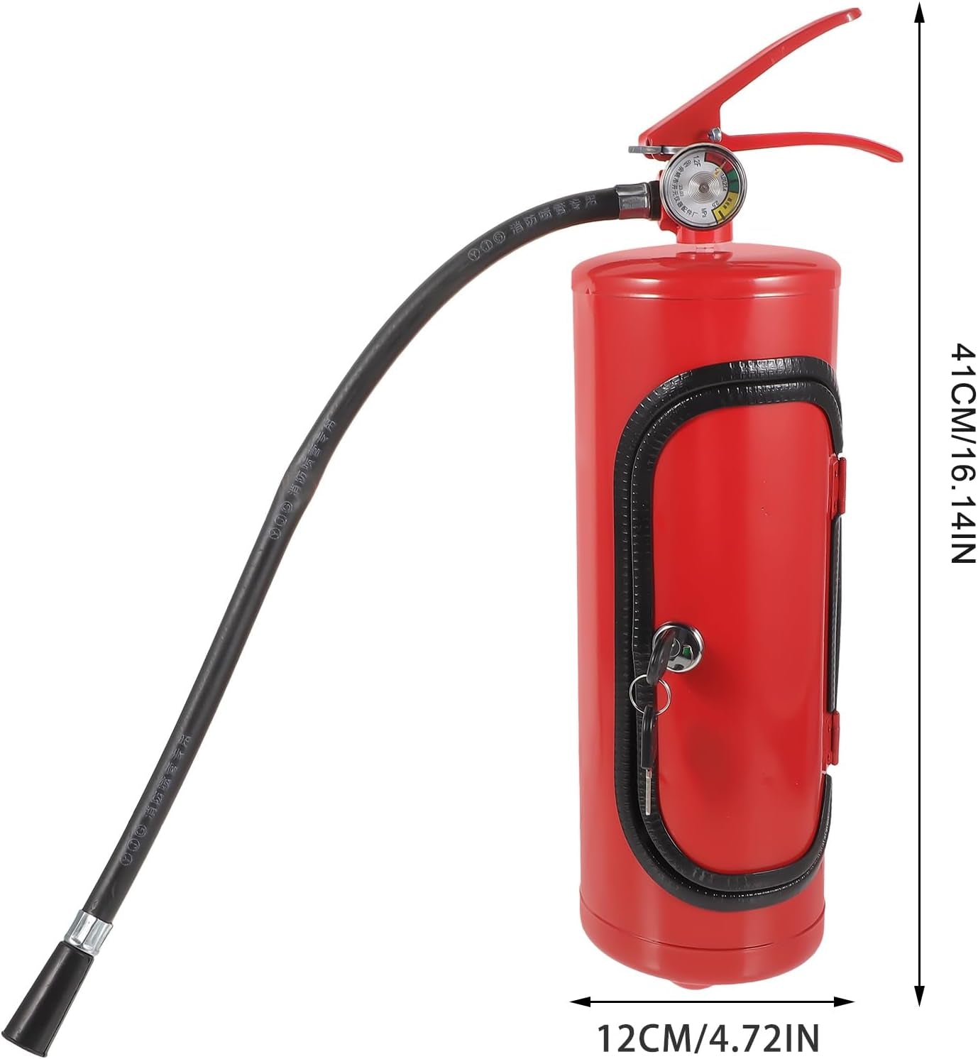 Glam Fire Extinguisher Wine Metal Storage Case Whiskey Container