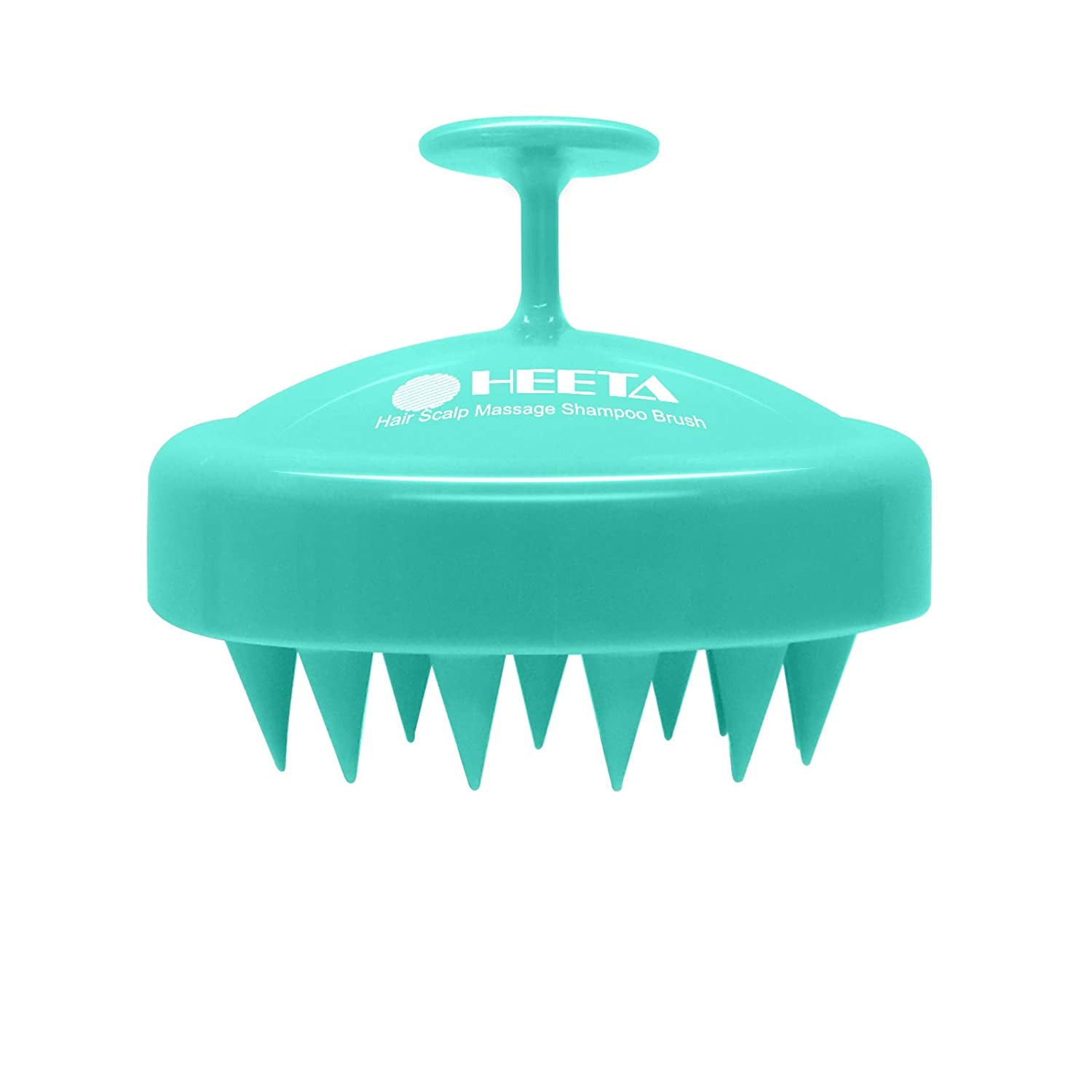 Shampoo Scalp Brush Massager – Soft Silicone Bristles for Hair Growth & Dandruff Removal (Green)