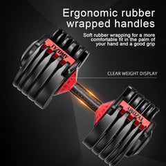 Glam Adjustable Dumbbells Set of 2, Free Weights Dumbbells Set, Adjustable Dumbbell Set, For Men/Women Gym Equipment for Home Strength Training Equipment