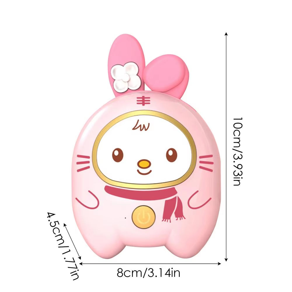 Cute Pocket Hand Warmer USB Rechargeable Portable Winter Keep Warm Gadget Pocket Mini Electric Heater for Girls Camping Office