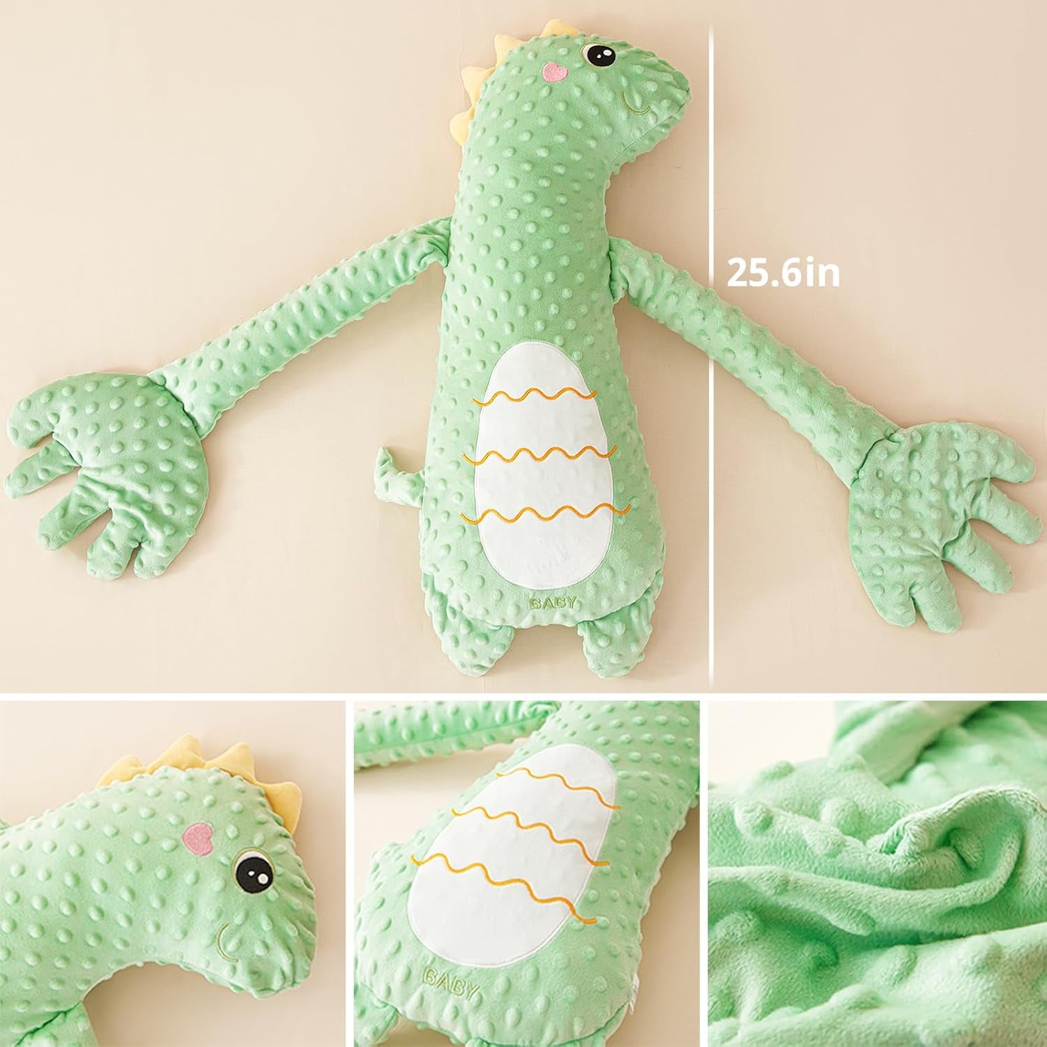 Baby Soothing Toy with Automatic Patting Palm, Baby Patter Doll with Soothing Palm Pad Interactive, 3 Levels Adjustable Simulation of Automatic Palms Slapping for Bed, Sofa