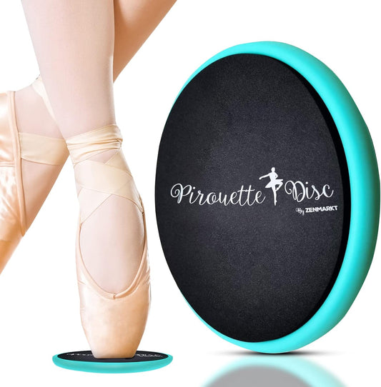 Ballet Pirouette Disc for Dancers - Portable Turn Disc for Dancing on Releve, Gymnastics and Ice Skaters - for Better Pirouette Technique, Releve, Turns and Dance Spinning