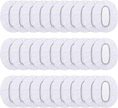 100 Pack Clear Disposable Ear Protectors Waterproof Ear Covers for Hair Dye, Shower, Bathing