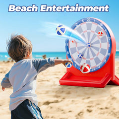 Pool Wave Kids Fun Pool Toys, Inflatable Dart Board Water Games, Swimming Pool Floats, Beach Yard Outdoor Play, Cool Summer Party Gift for 6 7 8 9 10 12 Year Old Boy Girl Teen Adult-Red