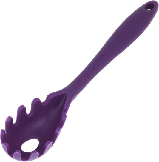 Premium Silicone Spaghetti/Pasta Fork, 11.5 Inch, Purple