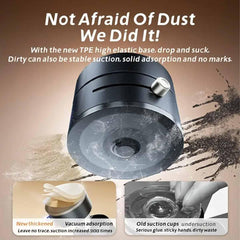 Vacuum Suction Magnetic Phone Holder – Foldable & Retractable Double-Sided Mount for All Phones (Black)