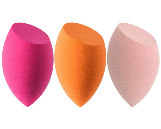 Makeup Sponges Set for Dry & Wet Use - Foundation Blending Sponge for Concealer Blush Powder, Multi-Color Blender Sponges (4Pcs - Multi-Colored A) (3Pcs - Multi-Colored A)