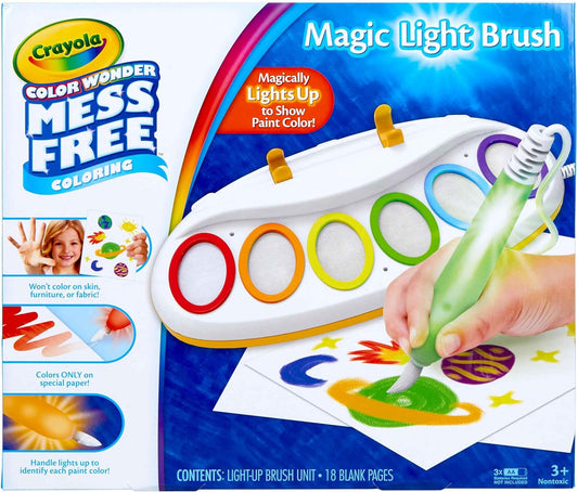 Color Wonder Magic Light Brush, Mess Free Painting Station for Kids, Holiday Gift for Kids, Toddler Toys & Activities, Ages 3, 4, 5