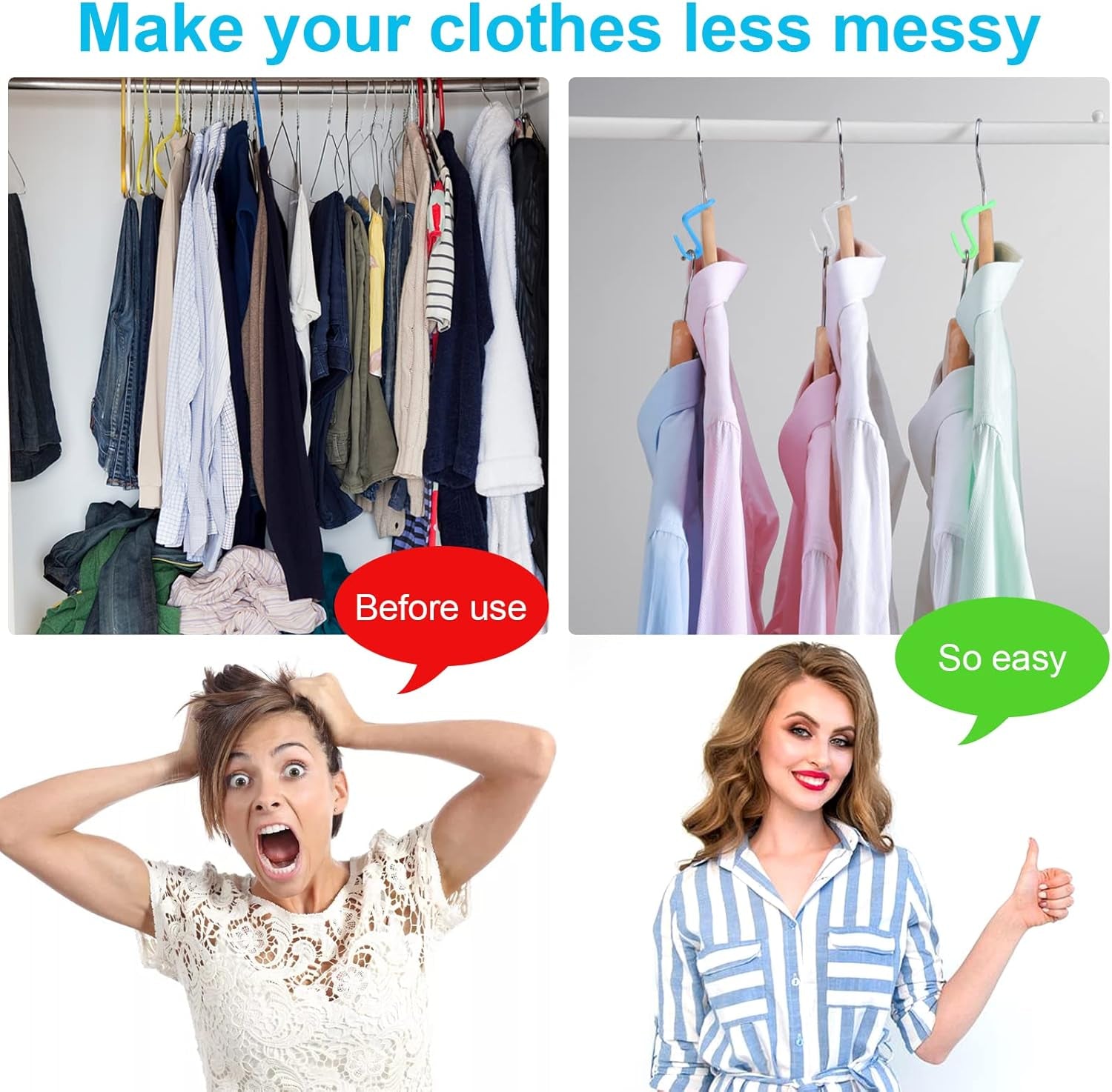 Glam 100 PCS Hanger Connector Hooks