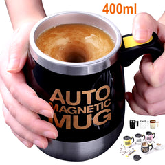 Automatic Stirring Cup Magnetic Cup 304 Stainless Steel Intelligent Coffee Milk Stirrer Court Office Stirring Cup Insulation Cup