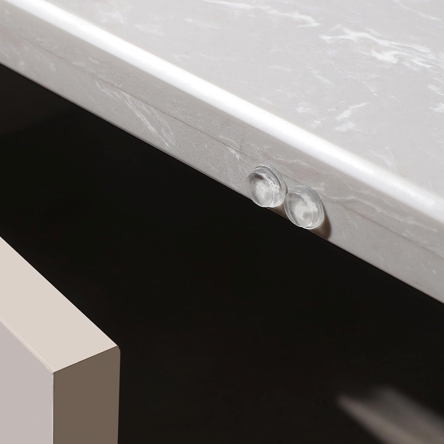 Cabinet Bumpers Soft Self-Adhesive Clear Rubber Bumper- Cabinet Door Pumpers Dots Clear Cabinet Stoppers Furniture Noise Reducing Silicone Rubber Bumper Extremely Durable(96Pcs)
