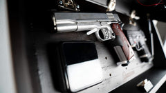 Glam Plain Sight Shelf with Discreet Design, Easy Magnetic Access, Customizable Compartment and PUCK Integration for Home, Business and Security