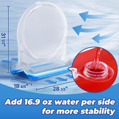 Pool Wave Kids Fun Pool Toys, Inflatable Dart Board Water Games, Swimming Pool Floats, Beach Yard Outdoor Play, Cool Summer Party Gift for 6 7 8 9 10 12 Year Old Boy Girl Teen Adult-Red