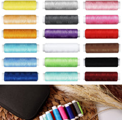 Sewing Kit with Case Portable Sewing Supplies for Home Traveler, Adults, Beginner, Emergency, Kids Contains Thread, Scissors, Needles,Measuring Tape