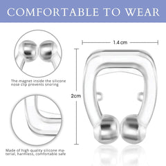 Anti Snoring Devices with Adjustable Magnet: Silicone Magnetic Nose Clip - Comfortable Snore Stopper to Relieve Snore - Effective Stop Snoring for Men and Women (6PCS)