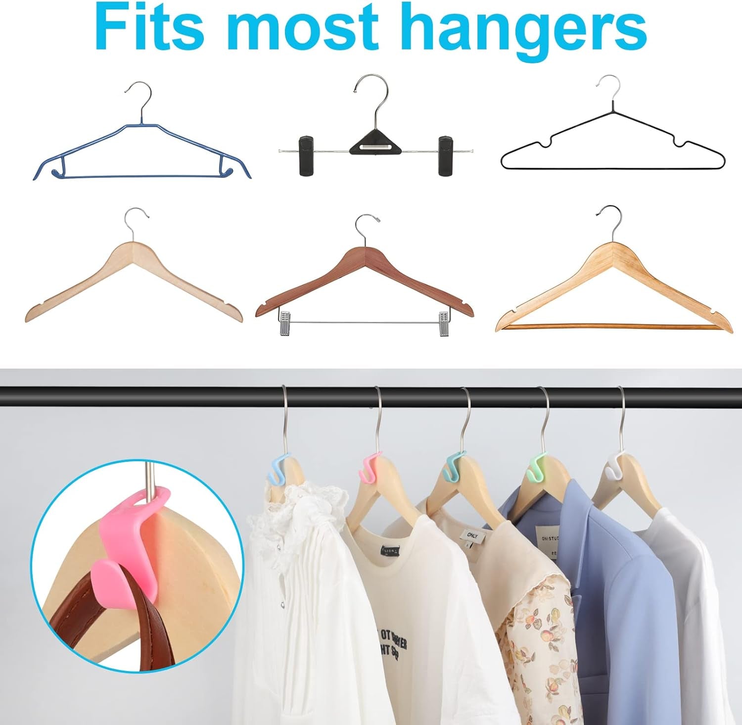 Glam 100 PCS Hanger Connector Hooks