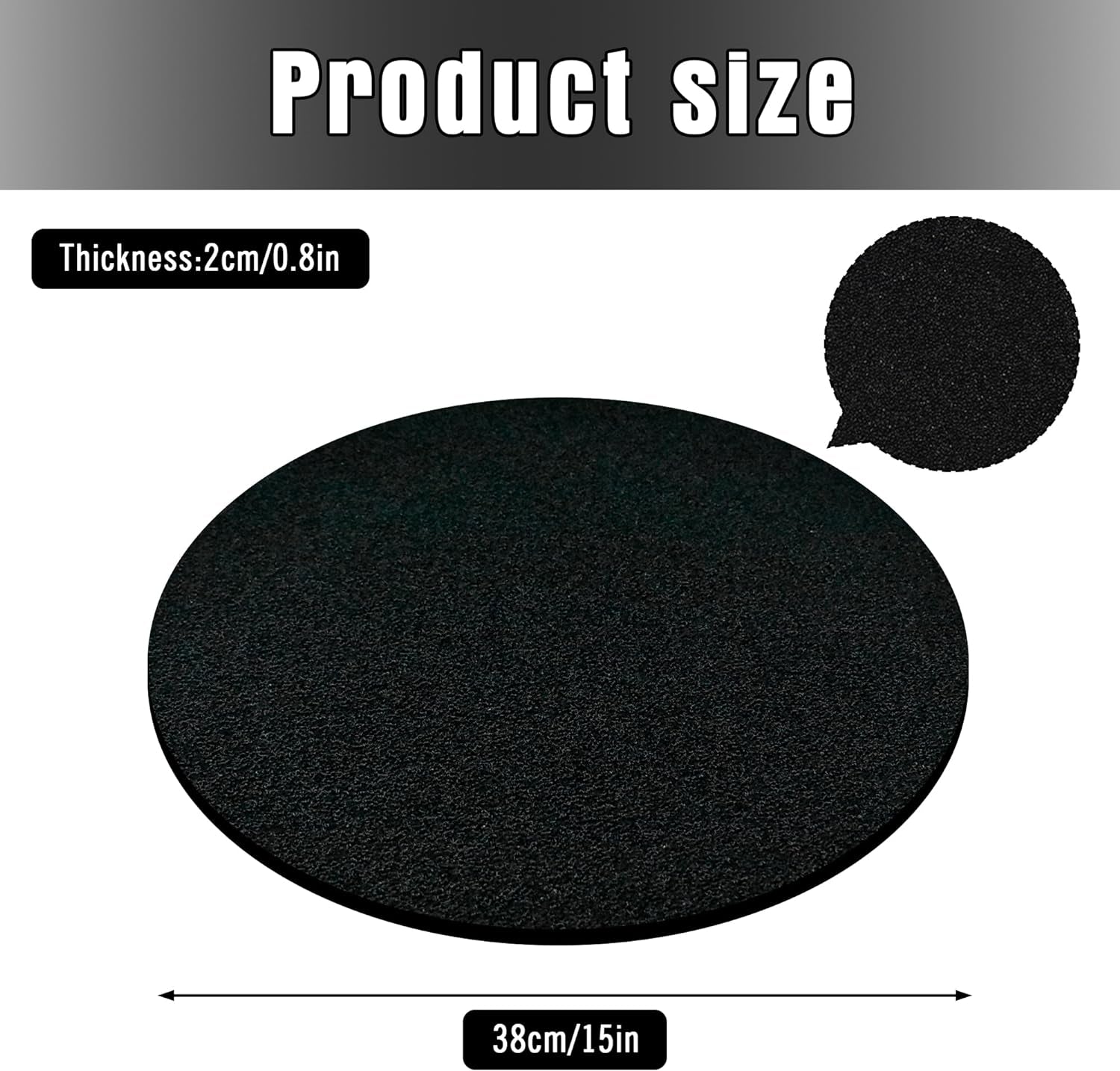 Oil Drain Splash Pad, 15 Inch round No Splatter Pad Oil Splash Pad Fits Most Oil Drains anti Splash Oil Change Mat for Mechanics and Automotive Techs