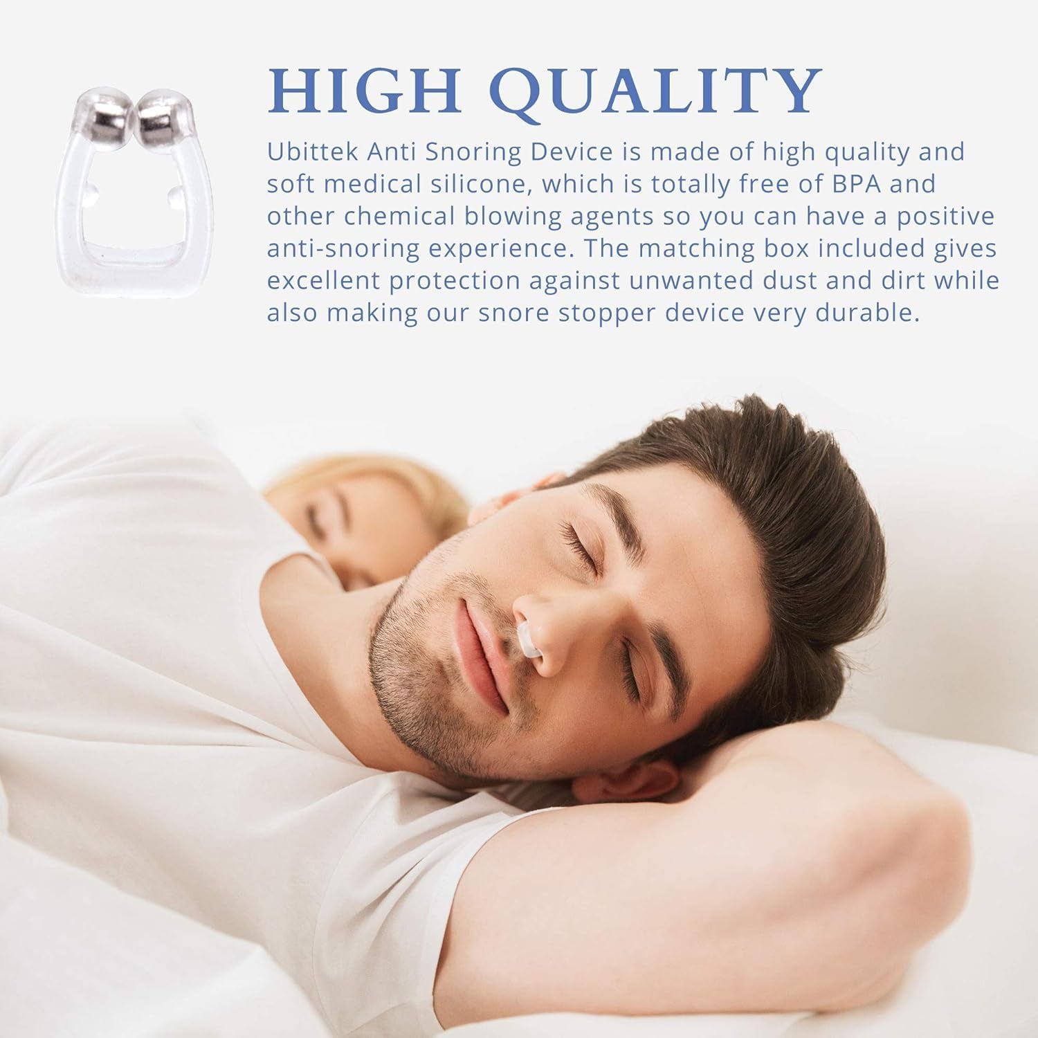 Anti Snoring Devices with Adjustable Magnet: Silicone Magnetic Nose Clip - Comfortable Snore Stopper to Relieve Snore - Effective Stop Snoring for Men and Women (6PCS)